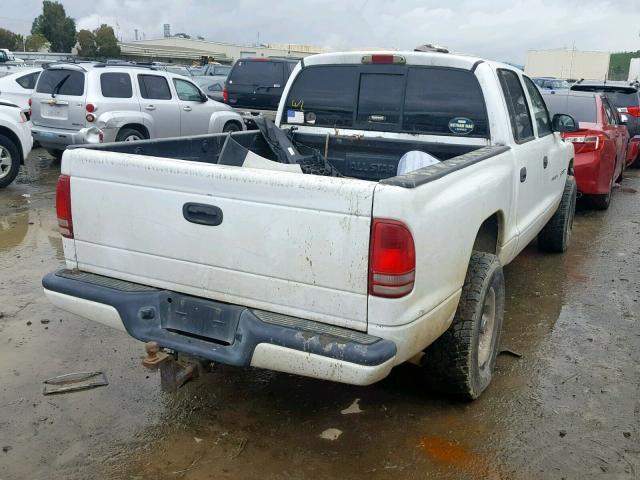 1B7HG2AN41S323445 - 2001 DODGE DAKOTA QUA WHITE photo 4