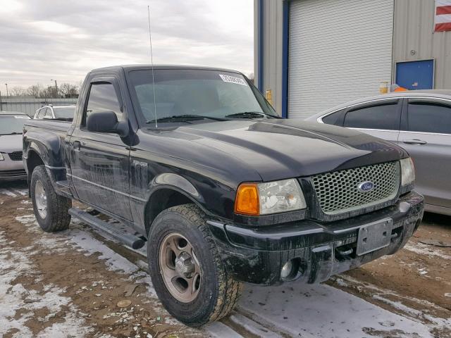 1FTYR11UX3PB09688 - 2003 FORD RANGER BLACK photo 1