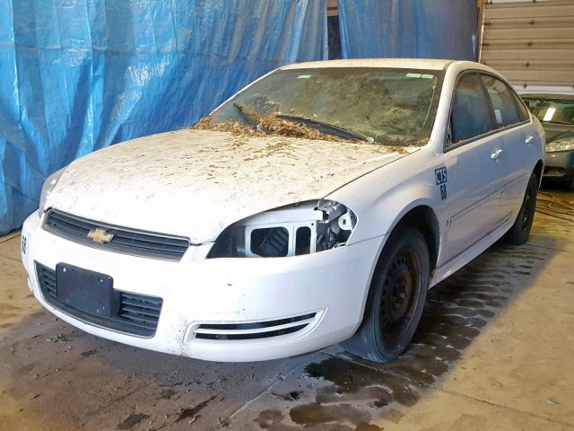 2G1WB57K591220222 - 2009 CHEVROLET IMPALA LS WHITE photo 2