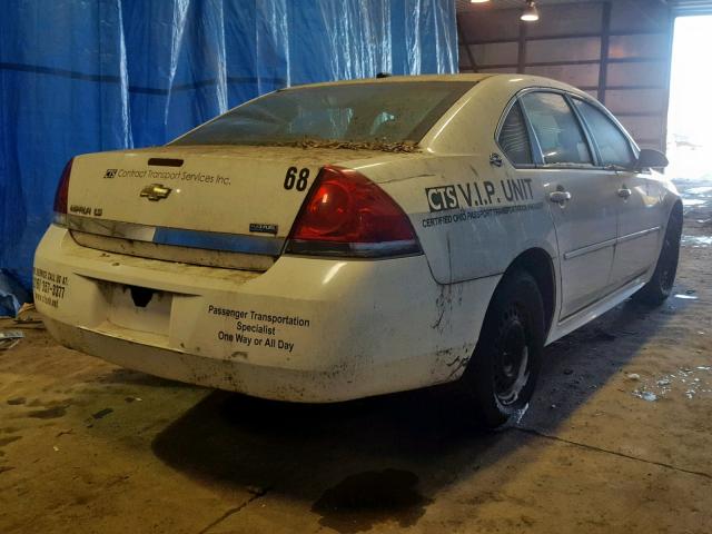 2G1WB57K591220222 - 2009 CHEVROLET IMPALA LS WHITE photo 4