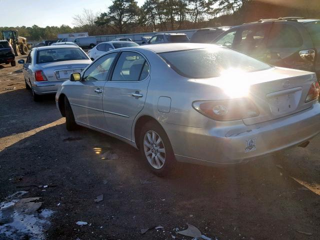 JTHBF30G930114328 - 2003 LEXUS ES 300 SILVER photo 3