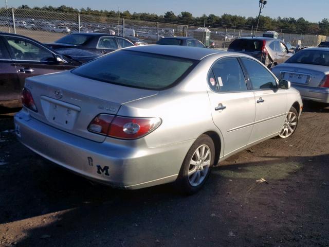 JTHBF30G930114328 - 2003 LEXUS ES 300 SILVER photo 4