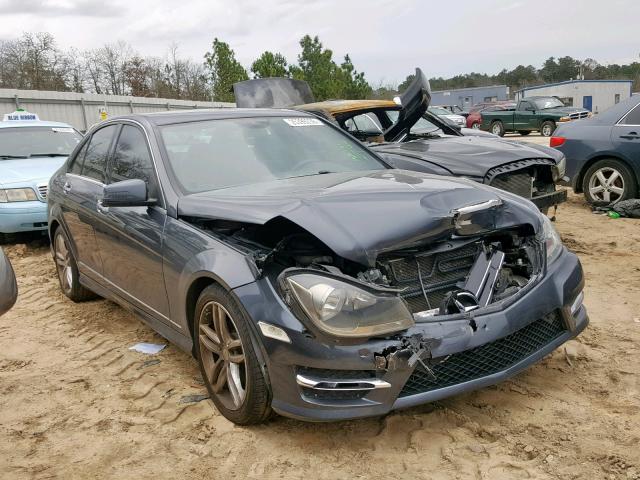 WDDGF4HBXEG213343 - 2014 MERCEDES-BENZ C 250 GRAY photo 1