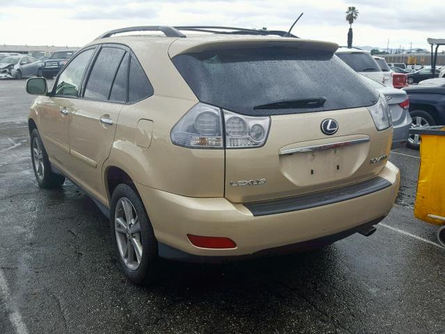 JTJGW31U182005916 - 2008 LEXUS RX 400H GOLD photo 3