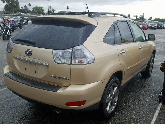 JTJGW31U182005916 - 2008 LEXUS RX 400H GOLD photo 4