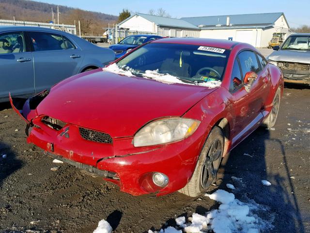 4A3AK34T16E001784 - 2006 MITSUBISHI ECLIPSE GT MAROON photo 2