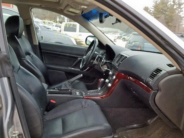 4S3BL856984206739 - 2008 SUBARU LEGACY 3.0 SILVER photo 5