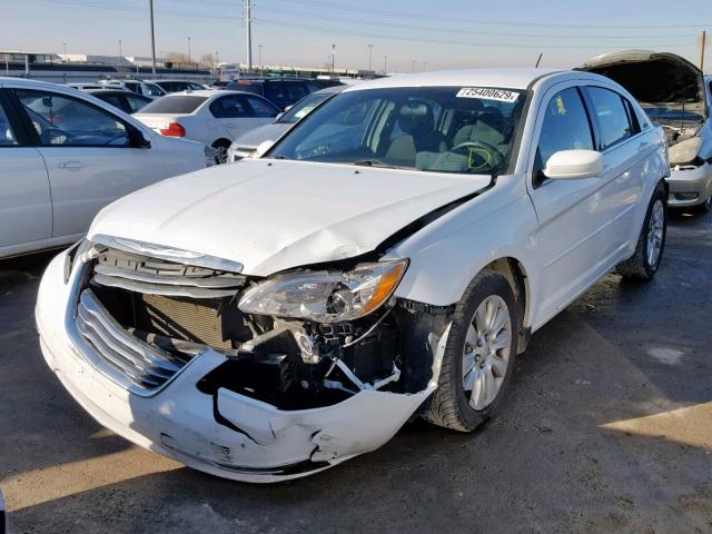 1C3CCBAB9CN202248 - 2012 CHRYSLER 200 LX WHITE photo 2