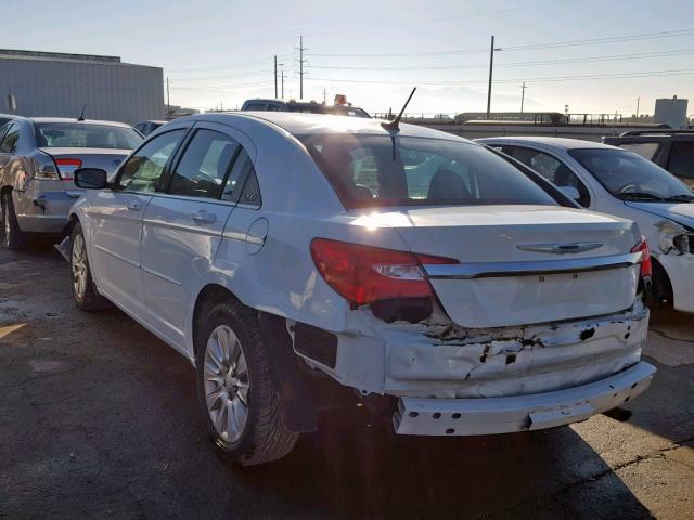 1C3CCBAB9CN202248 - 2012 CHRYSLER 200 LX WHITE photo 3