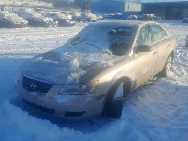 5NPET46C46H143647 - 2006 HYUNDAI SONATA GL BEIGE photo 2