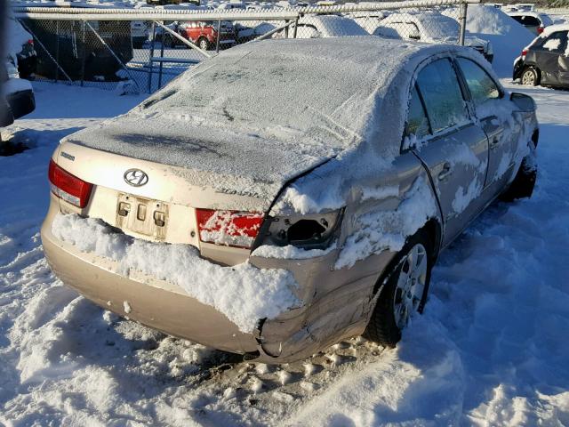 5NPET46C46H143647 - 2006 HYUNDAI SONATA GL BEIGE photo 4