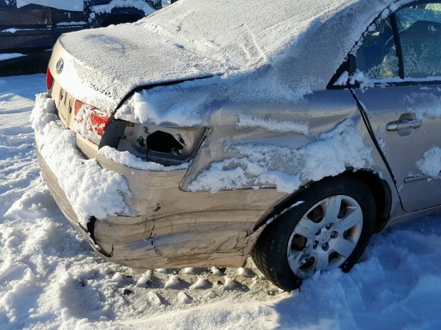 5NPET46C46H143647 - 2006 HYUNDAI SONATA GL BEIGE photo 9