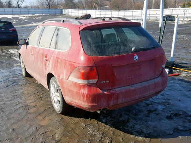 3VWPL7AJ6BM628339 - 2011 VOLKSWAGEN JETTA TDI RED photo 3