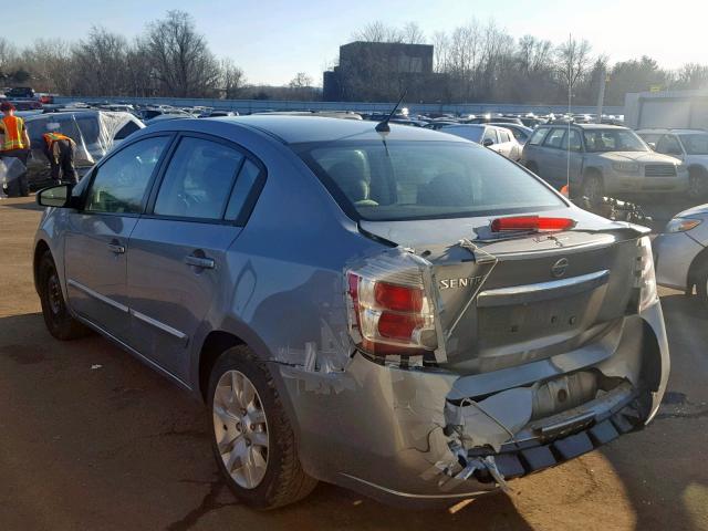 3N1AB6AP9BL713145 - 2011 NISSAN SENTRA 2.0 GRAY photo 3