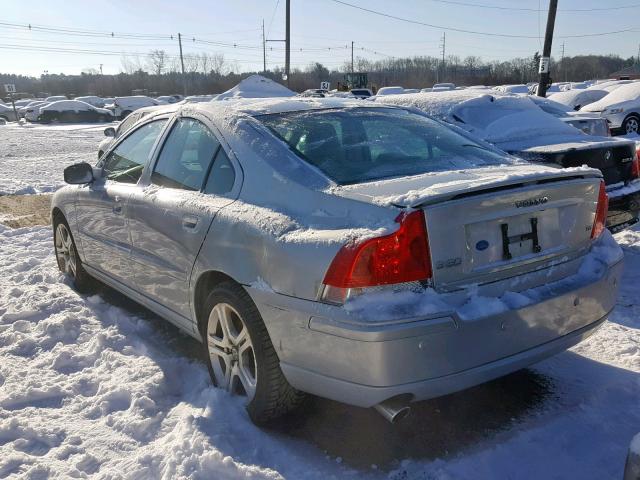 YV1RS547982681761 - 2008 VOLVO S60 T5 SILVER photo 3