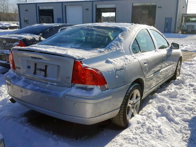 YV1RS547982681761 - 2008 VOLVO S60 T5 SILVER photo 4