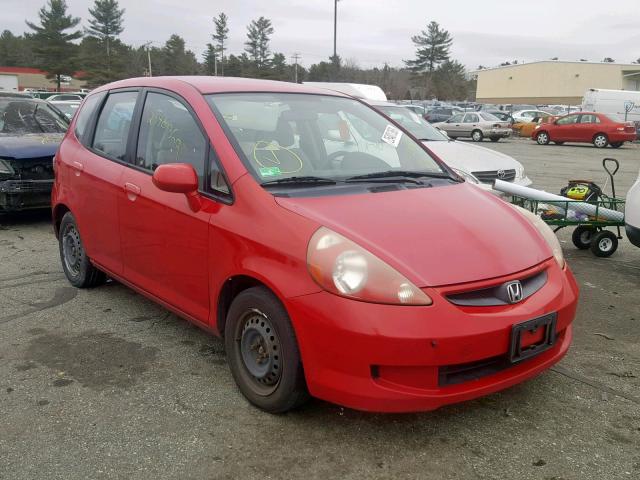 JHMGD38407S067271 - 2007 HONDA FIT RED photo 1