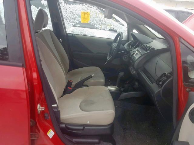 JHMGD38407S067271 - 2007 HONDA FIT RED photo 5