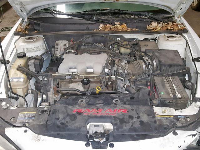 1G2NW12E74C104352 - 2004 PONTIAC GRAND AM G WHITE photo 7