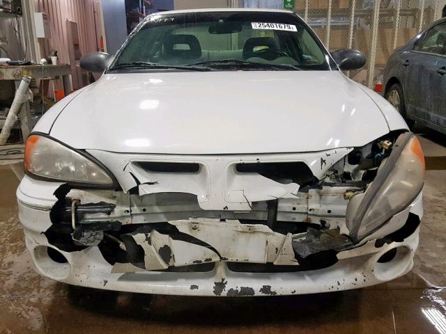 1G2NW12E74C104352 - 2004 PONTIAC GRAND AM G WHITE photo 9