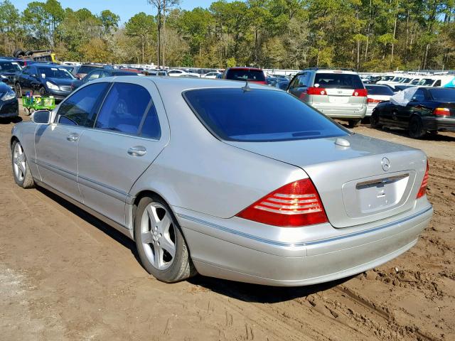 WDBNG70J25A441809 - 2005 MERCEDES-BENZ S 430 SILVER photo 3