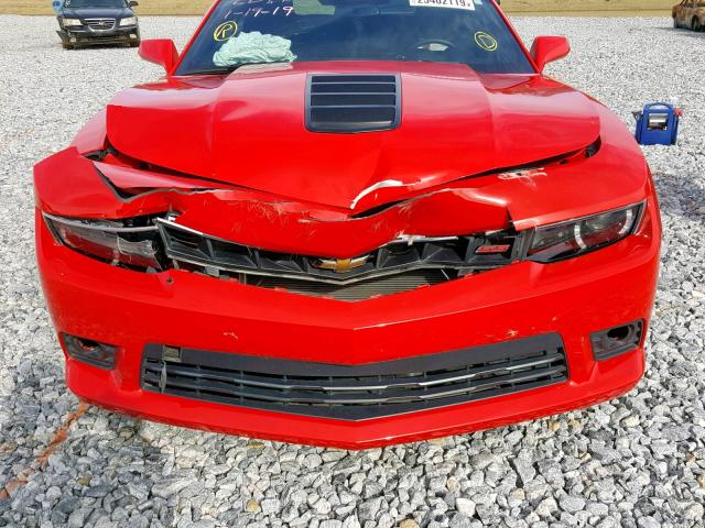 2G1FK3DJ2F9276003 - 2015 CHEVROLET CAMARO 2SS RED photo 9