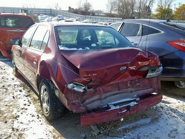 1G1ND52FX4M630415 - 2004 CHEVROLET CLASSIC MAROON photo 3