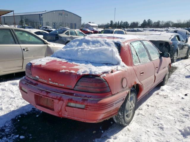 1G2NE55D4SM569983 - 1995 PONTIAC GRAND AM S RED photo 4