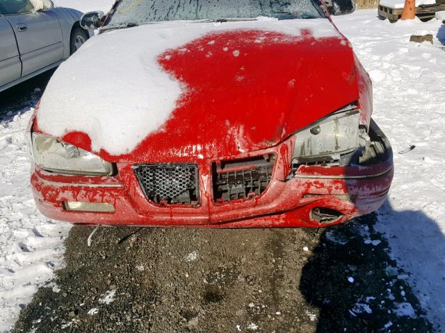 1G2NE55D4SM569983 - 1995 PONTIAC GRAND AM S RED photo 9