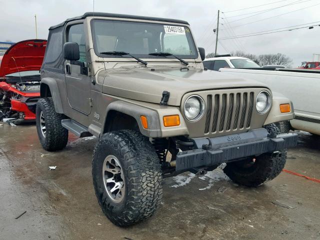 1J4FA44S96P722684 - 2006 JEEP WRANGLER / GOLD photo 1