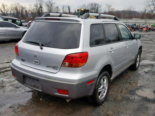 JA4LZ31G53U118469 - 2003 MITSUBISHI OUTLANDER SILVER photo 4