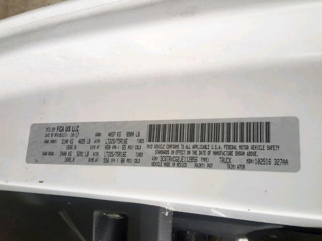 3C6TRVCG2JE112856 - 2018 RAM PROMASTER 白色 照片 10