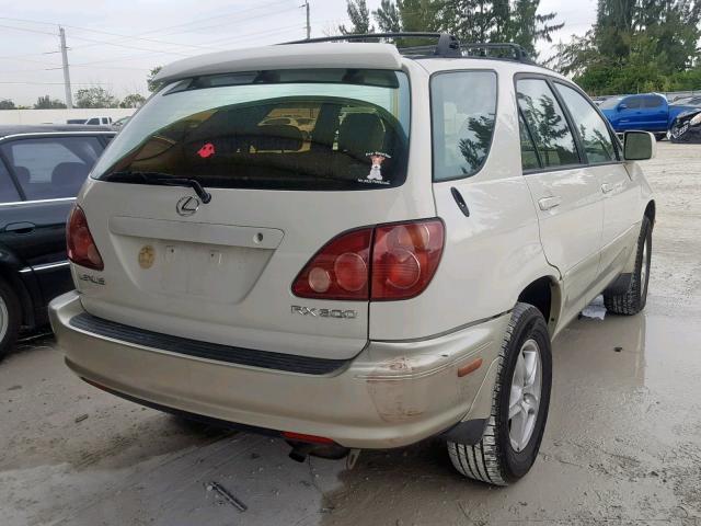 JT6HF10U5X0083467 - 1999 LEXUS RX 300 WHITE photo 4