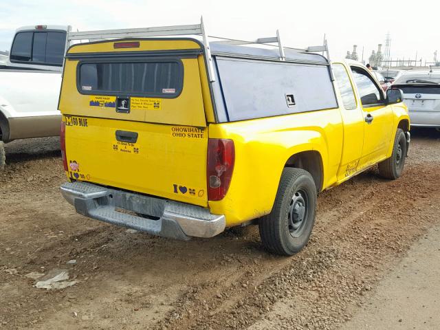 1GCCS19E688193165 - 2008 CHEVROLET COLORADO YELLOW photo 4