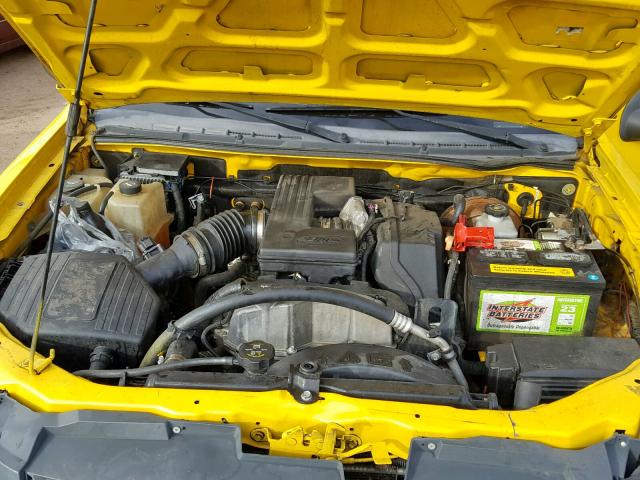 1GCCS19E688193165 - 2008 CHEVROLET COLORADO YELLOW photo 7