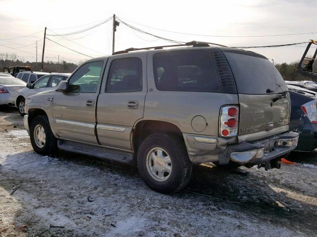 1GKEK13V12R151106 - 2002 GMC YUKON GOLD photo 3