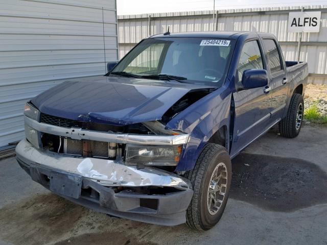 1GCCS13E798157222 - 2009 CHEVROLET COLORADO BLUE photo 2