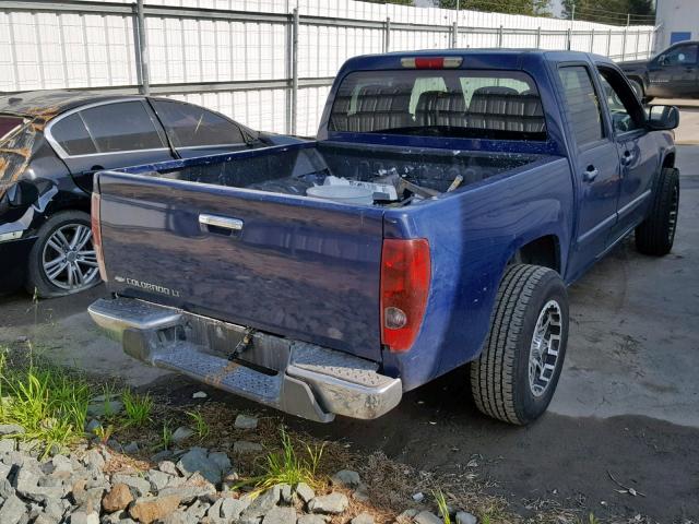 1GCCS13E798157222 - 2009 CHEVROLET COLORADO BLUE photo 4