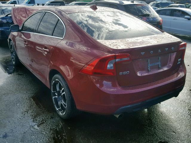 YV1902FH8B2013306 - 2011 VOLVO S60 T6 RED photo 3