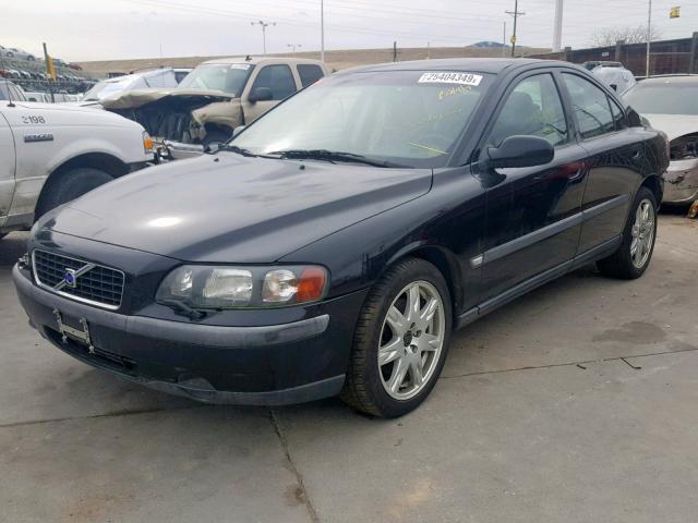 YV1RH58D022183910 - 2002 VOLVO S60 2.5T BLACK photo 2