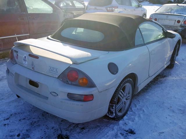 4A3AE55H23E069293 - 2003 MITSUBISHI ECLIPSE SP WHITE photo 4