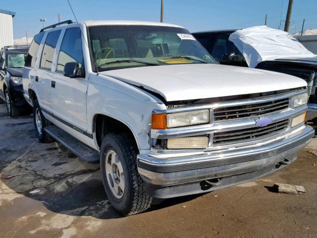 1GNEK13R9XJ412753 - 1999 CHEVROLET TAHOE K150 WHITE photo 1