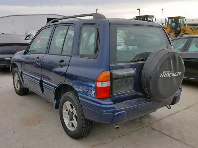 2CNBJ634536916462 - 2003 CHEVROLET TRACKER LT BLUE photo 3