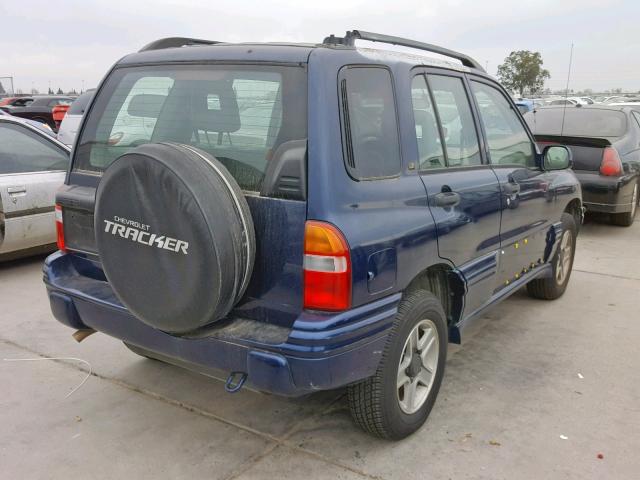 2CNBJ634536916462 - 2003 CHEVROLET TRACKER LT BLUE photo 4