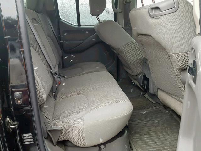 1N6AD07W15C446101 - 2005 NISSAN FRONTIER C BLACK photo 6