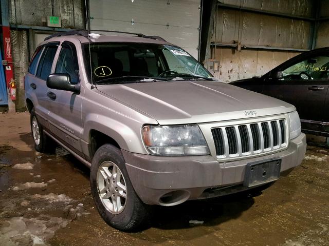 1J4GW48S84C306260 - 2004 JEEP GRAND CHER SILVER photo 1