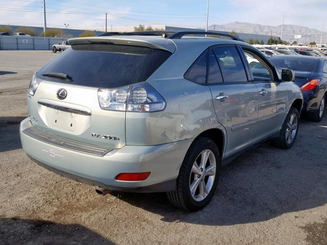 JTJHW31U182040363 - 2008 LEXUS RX 400H SILVER photo 4