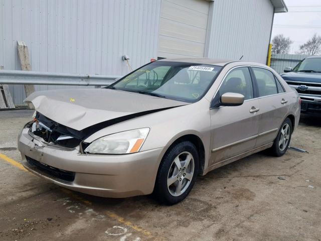 JHMCN36445C007077 - 2005 HONDA ACCORD HYB GRAY photo 2