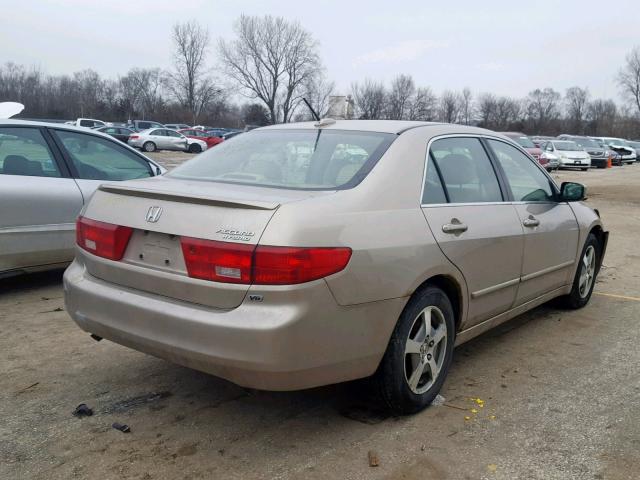 JHMCN36445C007077 - 2005 HONDA ACCORD HYB GRAY photo 4