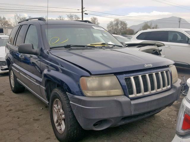 1J4GX48S04C381502 - 2004 JEEP GRAND CHER BLUE photo 1